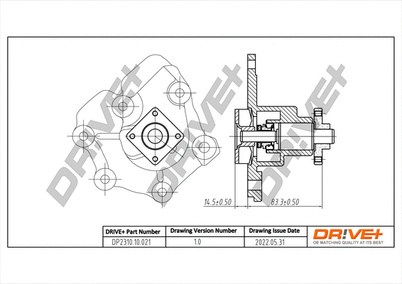 Water Pump, engine cooling (DP2310.10.021)