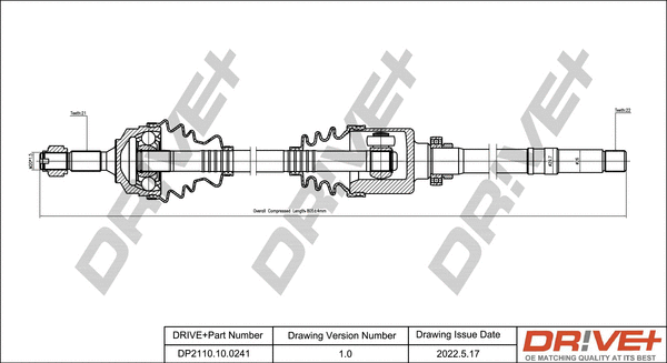 Drive Shaft (DP2110.10.0241)