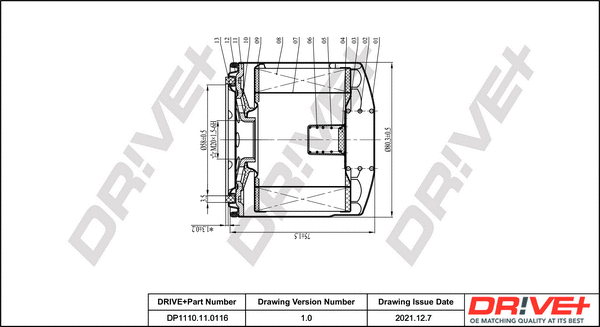 Oil Filter (DP1110.11.0116)