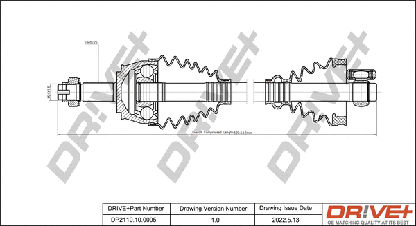 Drive Shaft (DP2110.10.0005)