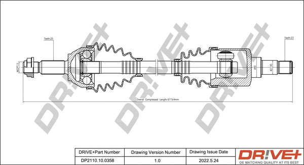Drive Shaft (DP2110.10.0358)