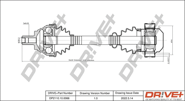 Drive Shaft (DP2110.10.0066)