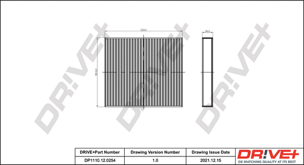 Filter, cabin air (DP1110.12.0254)