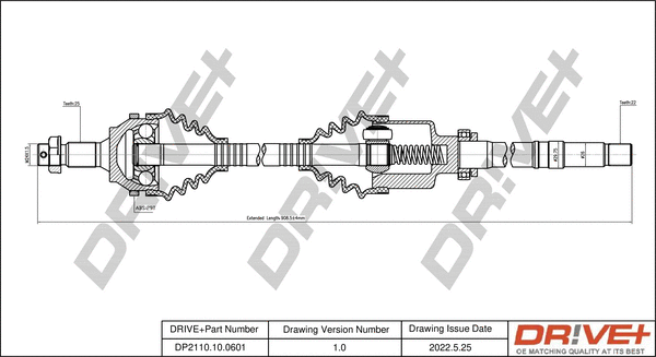 Drive Shaft (DP2110.10.0601)