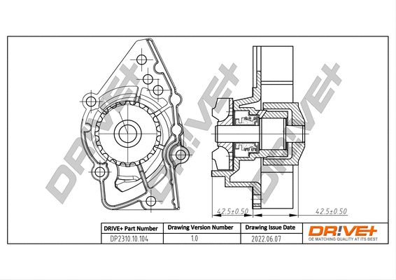 Water Pump, engine cooling (DP2310.10.104)