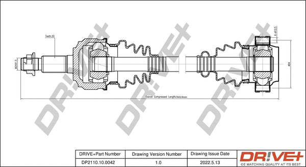 Drive Shaft (DP2110.10.0042)