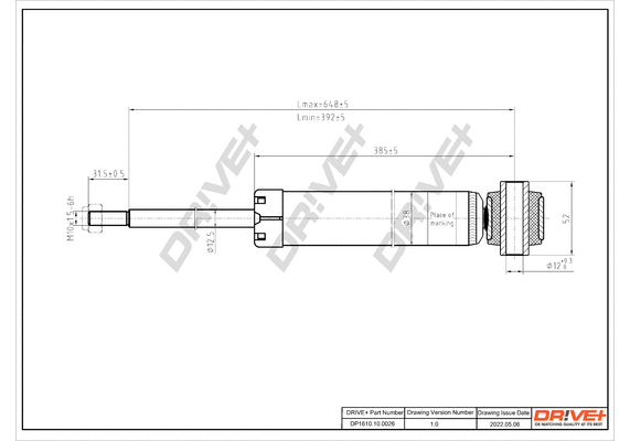 Shock Absorber (DP1610.10.0026)