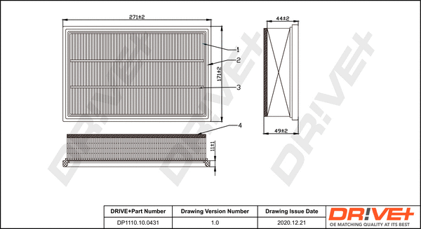 Air Filter (DP1110.10.0431)