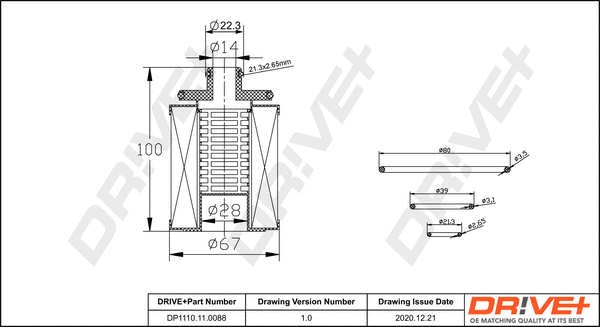 Oil Filter (DP1110.11.0088)