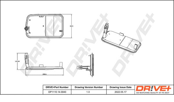 Hydraulic Filter, automatic transmission (DP1110.14.0040)