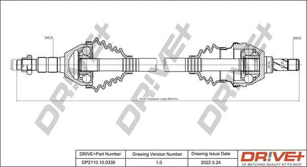 Drive Shaft (DP2110.10.0339)