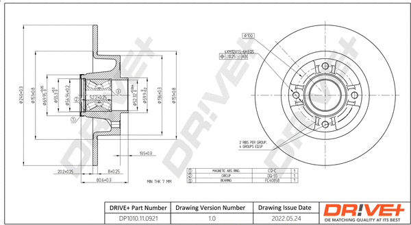 Brake Disc (DP1010.11.0921)
