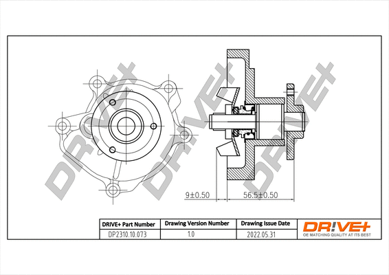 Water Pump, engine cooling (DP2310.10.073)