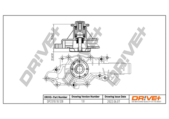 Water Pump, engine cooling (DP2310.10.128)