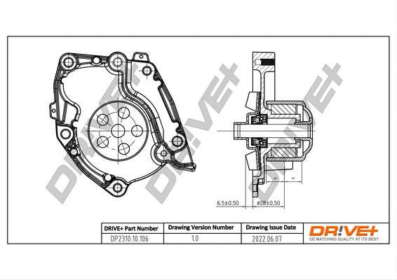 Water Pump, engine cooling (DP2310.10.106)