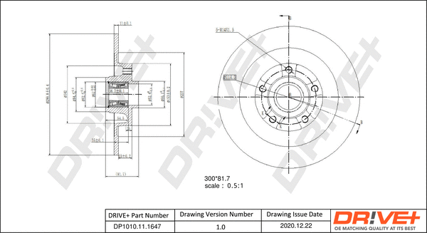 Brake Disc (DP1010.11.1647)