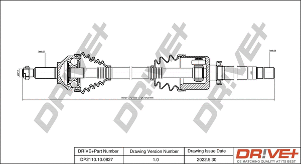 Drive Shaft (DP2110.10.0827)
