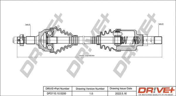 Drive Shaft (DP2110.10.0200)