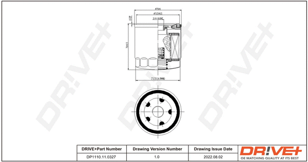 Oil Filter (DP1110.11.0327)