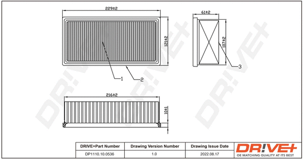 Air Filter (DP1110.10.0536)