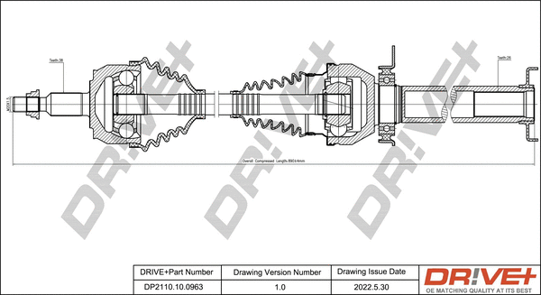 Drive Shaft (DP2110.10.0963)