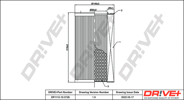 Air Filter (DP1110.10.0728)
