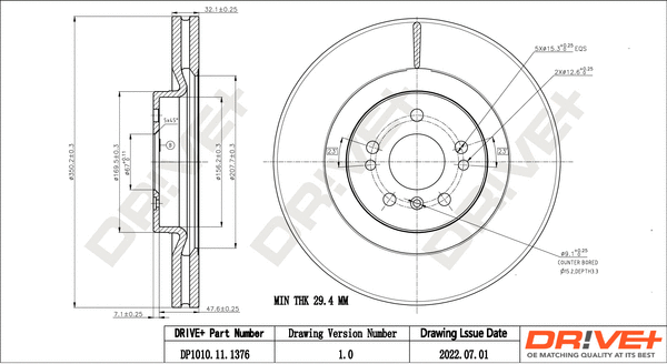 Brake Disc (DP1010.11.1376)