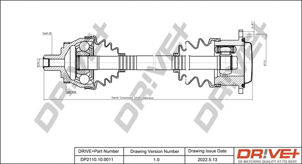 Drive Shaft (DP2110.10.0011)