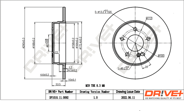 Brake Disc (DP1010.11.0092)