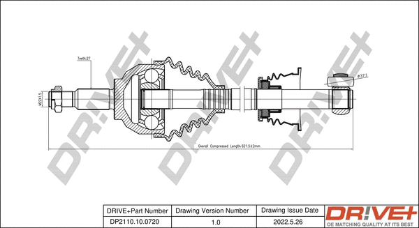 Drive Shaft (DP2110.10.0720)