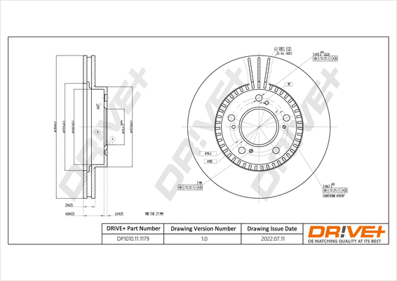 Brake Disc (DP1010.11.1179)