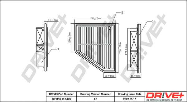 Air Filter (DP1110.10.0449)