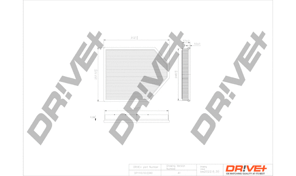 Air Filter (DP1110.10.0340)