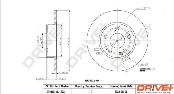 Brake Disc (DP1010.11.1203)