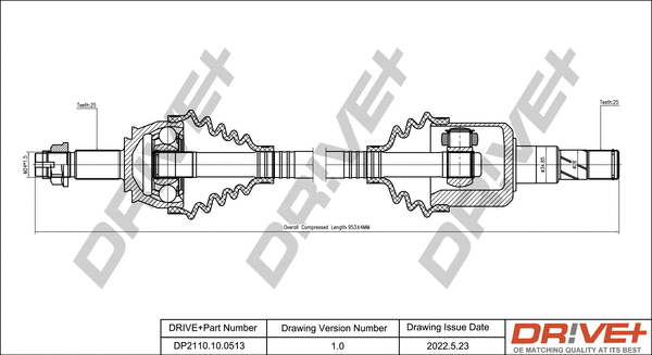 Drive Shaft (DP2110.10.0513)