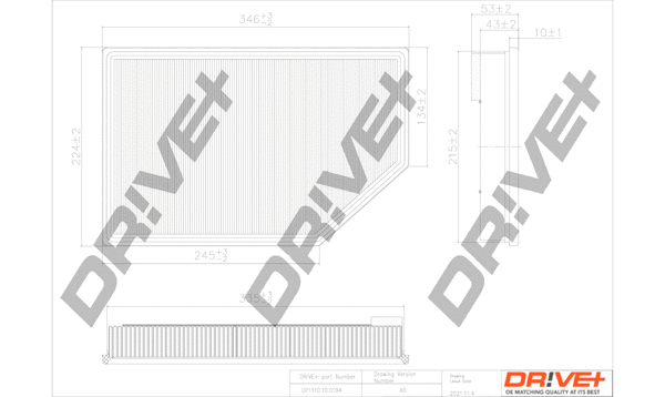 Air Filter (DP1110.10.0194)