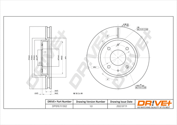 Brake Disc (DP1010.11.1302)