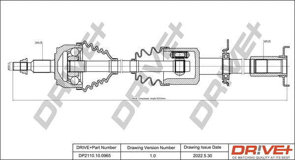 Drive Shaft (DP2110.10.0965)