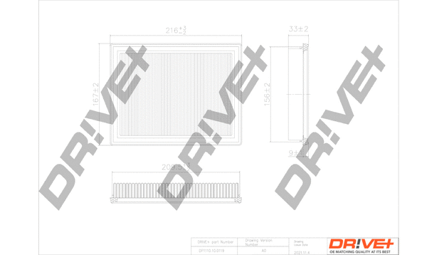 Air Filter (DP1110.10.0119)