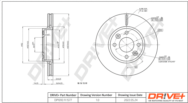 Brake Disc (DP1010.11.1577)