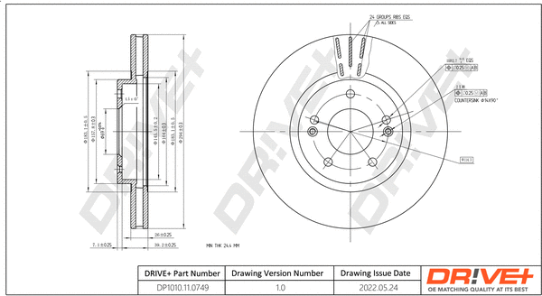 Brake Disc (DP1010.11.0749)