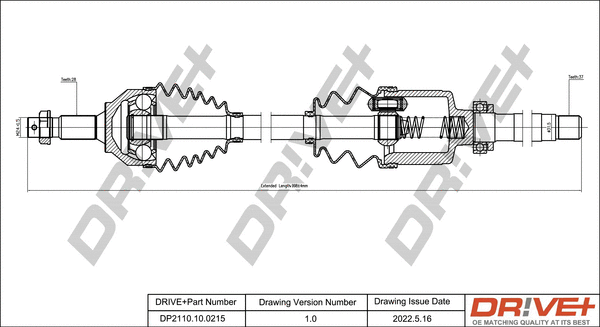 Drive Shaft (DP2110.10.0215)