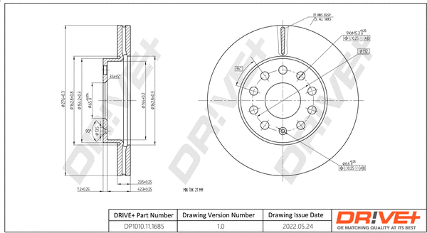 Brake Disc (DP1010.11.1685)