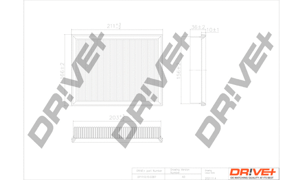Air Filter (DP1110.10.0387)