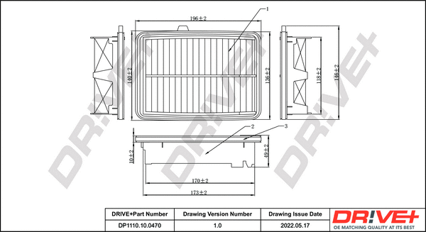 Air Filter (DP1110.10.0470)