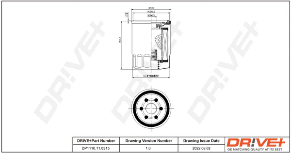 Oil Filter (DP1110.11.0339)