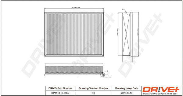Air Filter (DP1110.10.0385)