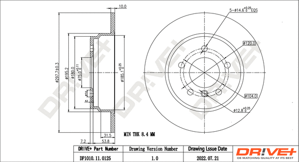 Brake Disc (DP1010.11.0125)