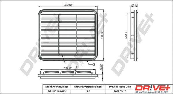 Air Filter (DP1110.10.0415)