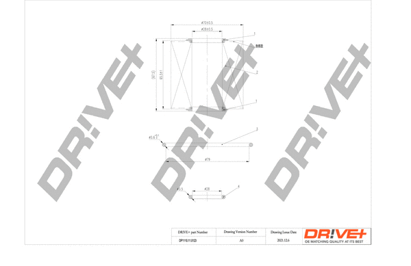 Oil Filter (DP1110.11.0123)